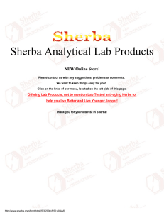 Home Page - Sherba Analytical