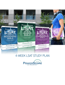 4-week lsat study plan - online student center login