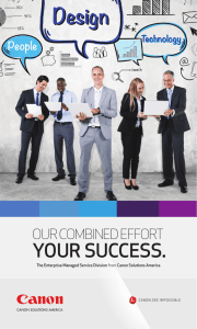 your success. - Canon Solutions America