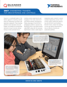 qnet: engineering trainers for mechatronics and controls