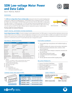 SDN Low-voltage Motor Power and Data Cable