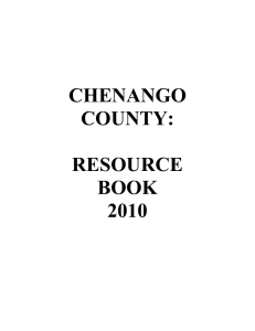 chenango county: resource book 2010