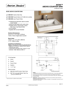 boxe™ above-counter sink