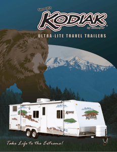 2008 Kodiak Travel Trailer Literature
