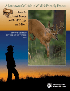 Landowner`s Guide to Wildlife Friendly Fences