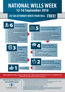 NATIONAL WILLS WEEK - Law Society of South Africa