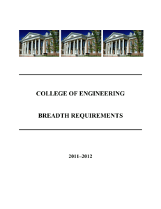 COLLEGE OF ENGINEERING BREADTH REQUIREMENTS