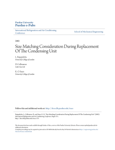 Size Matching Consideration During Replacement - Purdue e-Pubs