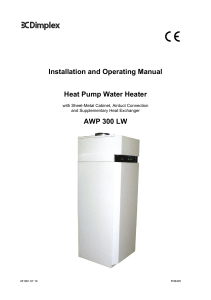 Installation and Operating Manual Heat Pump Water