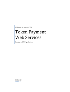 Token Payments web services