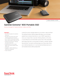 Data: SanDisk Extreme 900 Portable SSD
