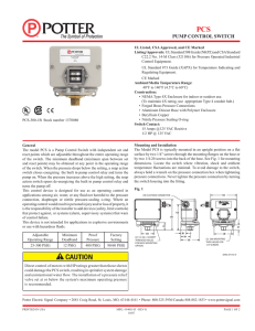 5401143-G PCS.indd - Potter Electric Signal Company, LLC