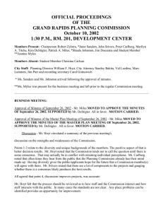 Planning Commission Meeting Minutes October 10, 2002