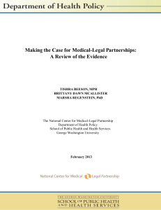 Making the Case for Medical-Legal Partnerships: A Review of the