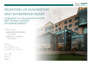 frontiers of innovation and entrepreneurship