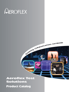 Aeroflex Test Solutions Product Catalog