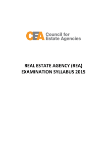 revised REA examination syllabus