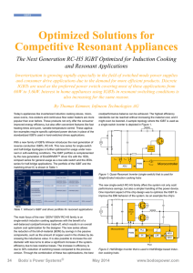 Optimized Solutions for Competitive Resonant Appliances