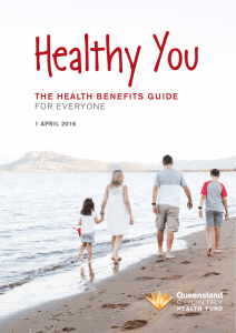 Health Benefits Guide - Queensland Country Health Fund