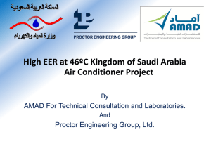High EER at 46ºC Kingdom of Saudi Arabia Air Conditioner Project