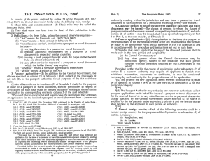 Passport Rules 1980