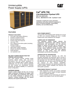 Uninterruptible Power Supply (UPS) Cat UPS 750