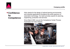 Confidence by Competence