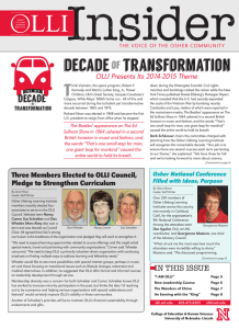 the August 2014 issue - Osher Lifelong Learning Institute