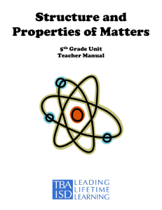 Structure and Properties of Matters