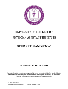 student handbook - University of Bridgeport