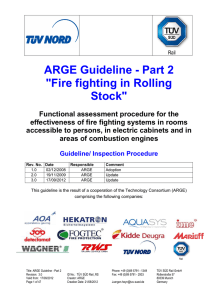 ARGE Guideline - Part 2 "Fire fighting in Rolling Stock"