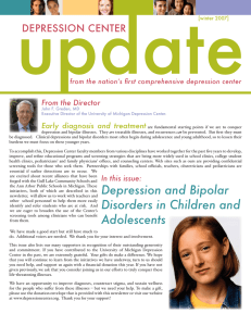 Depression and Bipolar Disorders in Children and Adolescents