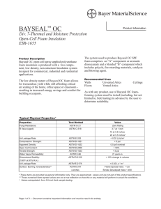 Bayseal OC Technical Data Sheet