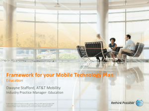 Framework for your Mobile Technology Plan