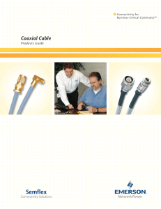 Coaxial Cable - Cinch Connectivity Solutions