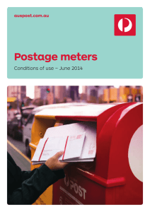 Postage meters conditions of use (8833675)
