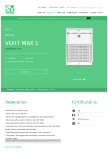 VORT MAX S - Vortice ventilation, fans and air conditioners
