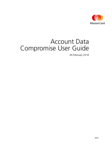 Account Data Compromise User Guide