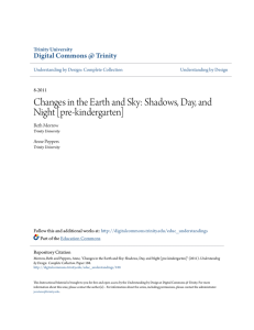 Changes in the Earth and Sky: Shadows, Day, and Night [pre