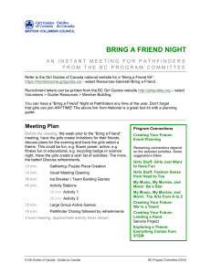 bring a friend night - Girl Guides of Canada-BC