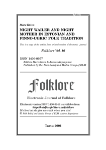 night wailer and night mother in estonian and finno