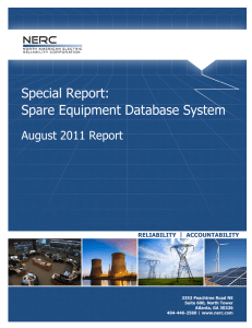 Special Report: Spare Equipment Database System
