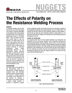 The Effects of Polarity on the Resistance Welding Process