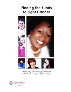 Finding the Funds to Fight Cancer