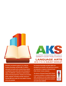 language arts - Gwinnett County Public Schools