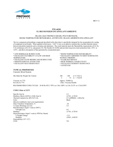 REV 3.1 PTE-46201 UL RECOGNIZED ENCAPSULANT/ADHESIVE