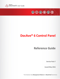 DocAve® 6 Control Panel