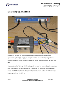 Measuring Op Amp PSRR