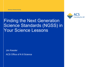 NGSS - American Association of Chemistry Teachers