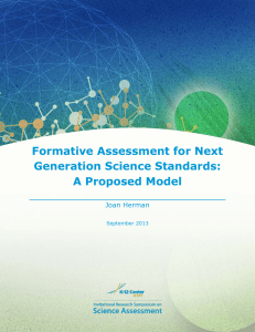 Formative Assessment for Next Generation Science Standards: A
